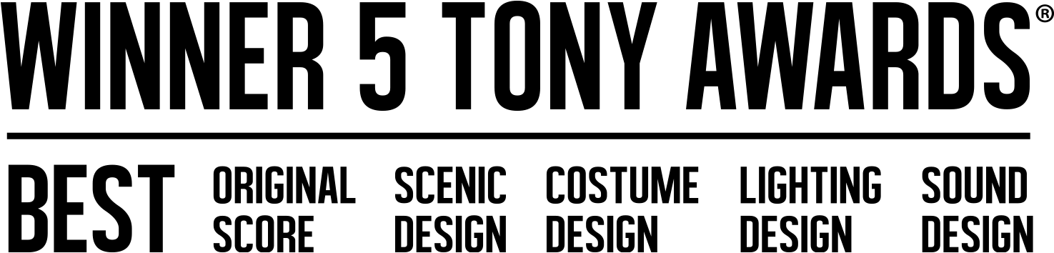 Winner 5 Tony Awards Graphic